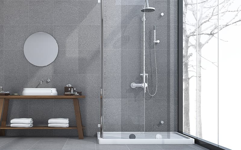 Bagno con doccia
